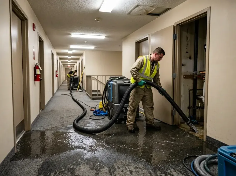 multi-unit-apartment-hallway-f-005 — frequently asked questions, Emergency Burst Pipe Water Extraction & Removal in Wellston…